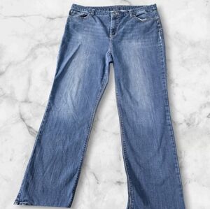 Chico's Blue High Rise Straight Short Jeans size 2.5 (14/16)